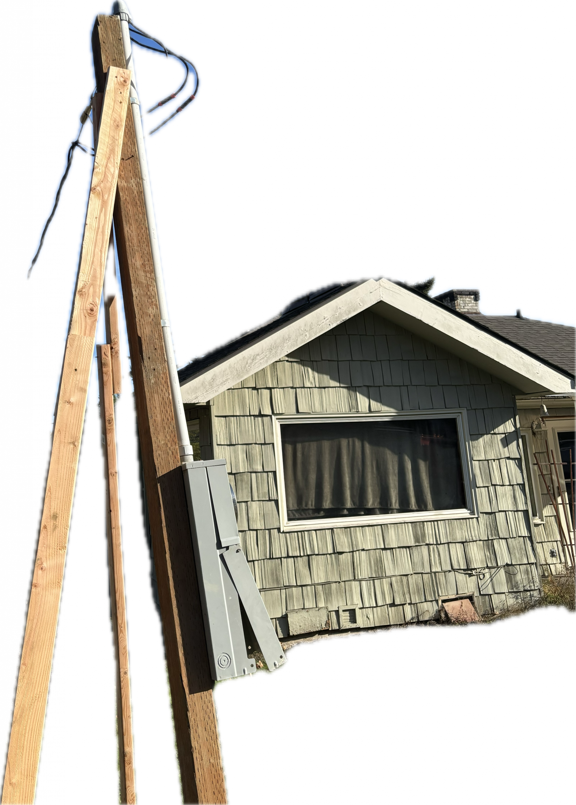 Certified rat abatement specialist inspecting a property for a King County demolition certificate.