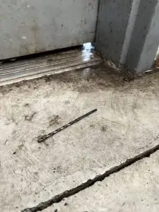 WSDA licensed rat exterminator inspecting Seattle home foundation for rodent entry points, identifying gaps around utility penetrations and foundation vents requiring steel wool and copper mesh sealing